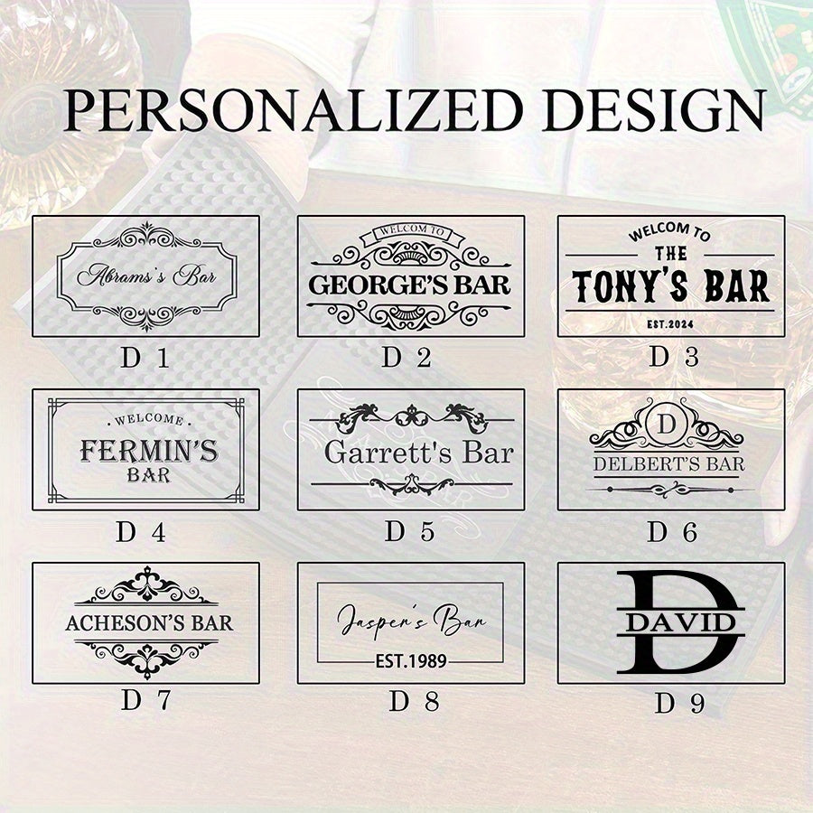 Bandeja de Bar Personalizada Antiderrapante